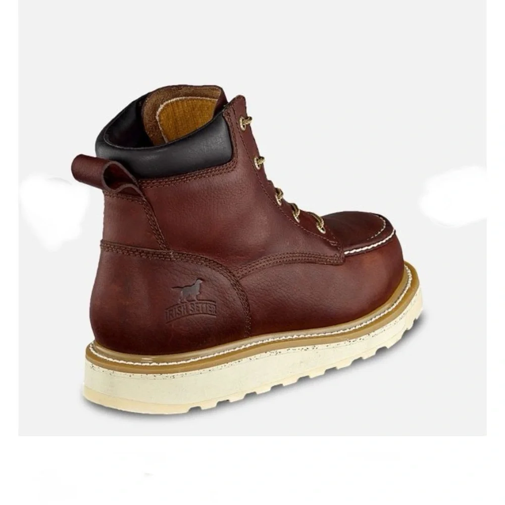 Irish Setter Ashby Work 6-inch Leather Soft Toe Mens size 9 NEW!!!